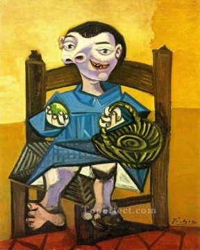 singing boy with a flute Painting - Boy with Basket 1939 Pablo Picasso